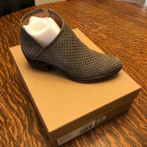 Lucky Brand asymmetrical perforated booties